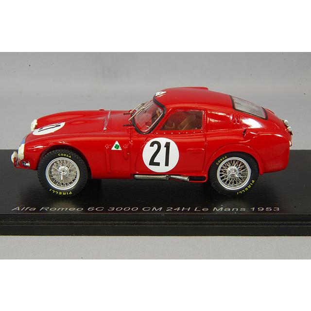 ミニカー/完成品 スパーク 1/43 アルファロメオ 6C 3000 CM 1953 ルマン24H #21 C.サネージ/P.カリニの画像