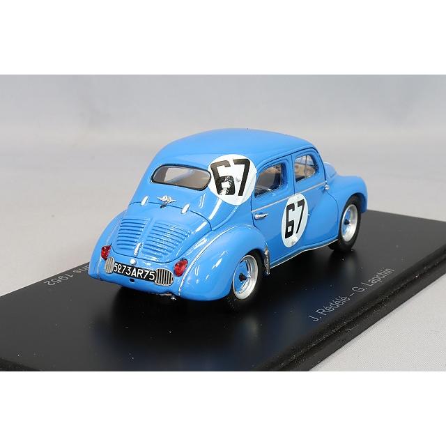 ミニカー/完成品 スパーク 1/43 ルノー 4CV 1063 1952 ルマン24H #67 J