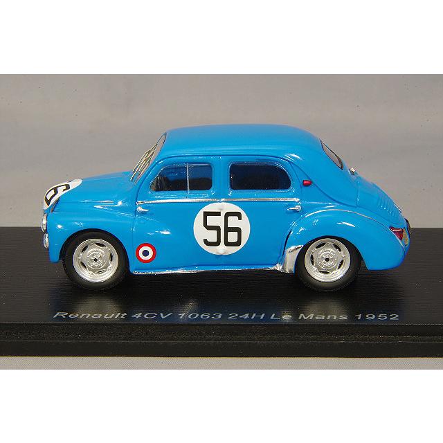 ミニカー/完成品 スパーク 1/43 ルノー 4CV 1063 1952 ルマン24H #56 J.E.ヴェルネ/J.Pairardの画像