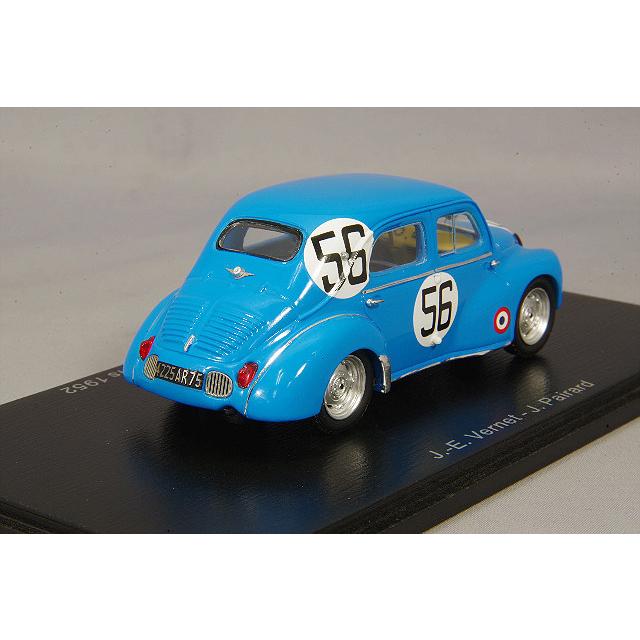 ミニカー/完成品 スパーク 1/43 ルノー 4CV 1063 1952 ルマン24H #56 J.E.ヴェルネ/J.Pairardの画像