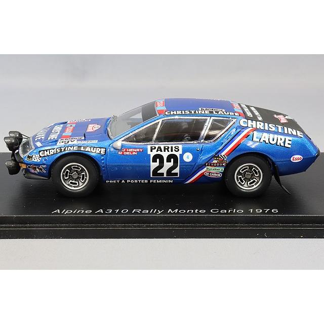 ミニカー/完成品 スパーク 1/43 アルピーヌ A310 1976 ラリー