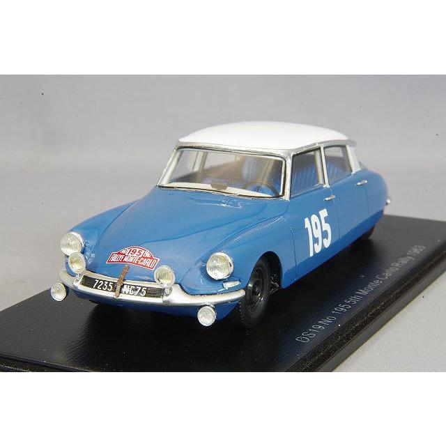 ミニカー/完成品 スパーク 1/43 シトロエン DS19 1963 モンテカルロ