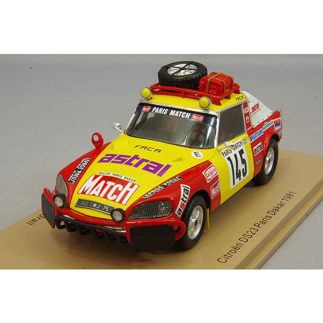 ミニカー/完成品 スパーク 1/43 シトロエン DS 23 1981 パリ ダカール ラリー #145 B.Roncin / P.Quenti / P.Darmendrail