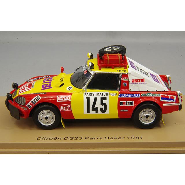 ミニカー/完成品 スパーク 1/43 シトロエン DS 23 1981 パリ ダカール ラリー #145 B.Roncin / P.Quenti / P.Darmendrailの画像