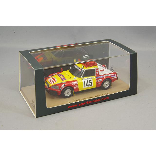 ミニカー/完成品 スパーク 1/43 シトロエン DS 23 1981 パリ ダカール ラリー #145 B.Roncin / P.Quenti / P.Darmendrailの画像