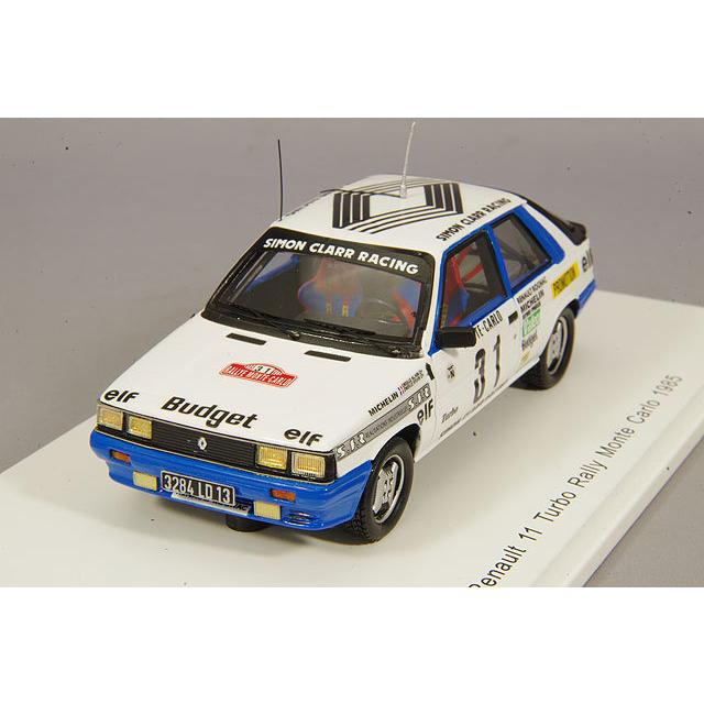 ミニカー/完成品 スパーク 1/43 ルノー 11 ターボ 1985 モンテカルロ ラリー クラスウィナー #31 A.オレイユ/S.Oreille