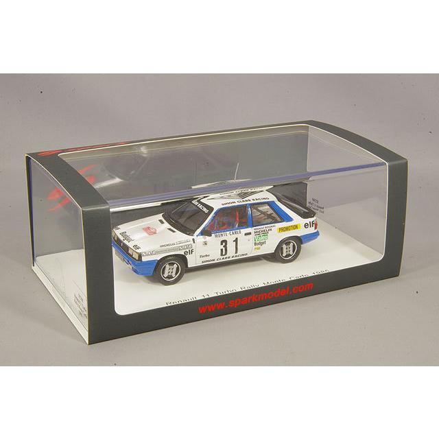 ミニカー/完成品 スパーク 1/43 ルノー 11 ターボ 1985 モンテカルロ ラリー クラスウィナー #31 A.オレイユ/S.Oreilleの画像
