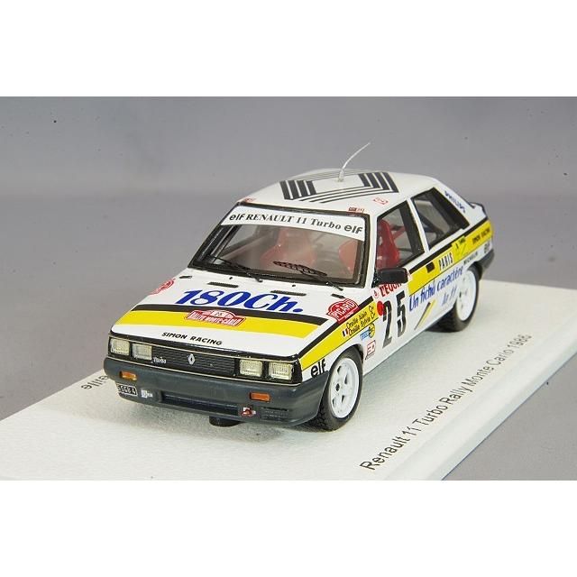 ミニカー/完成品 スパーク 1/43 ルノー 11 ターボ 1986 モンテカルロ ラリー #25 A.オレイユ/S.オレイユ