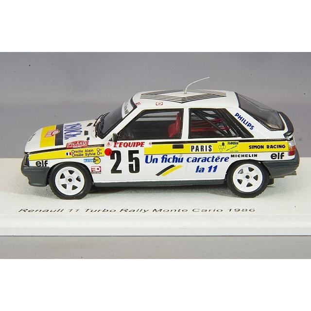 ミニカー/完成品 スパーク 1/43 ルノー 11 ターボ 1986 モンテカルロ ラリー #25 A.オレイユ/S.オレイユの画像