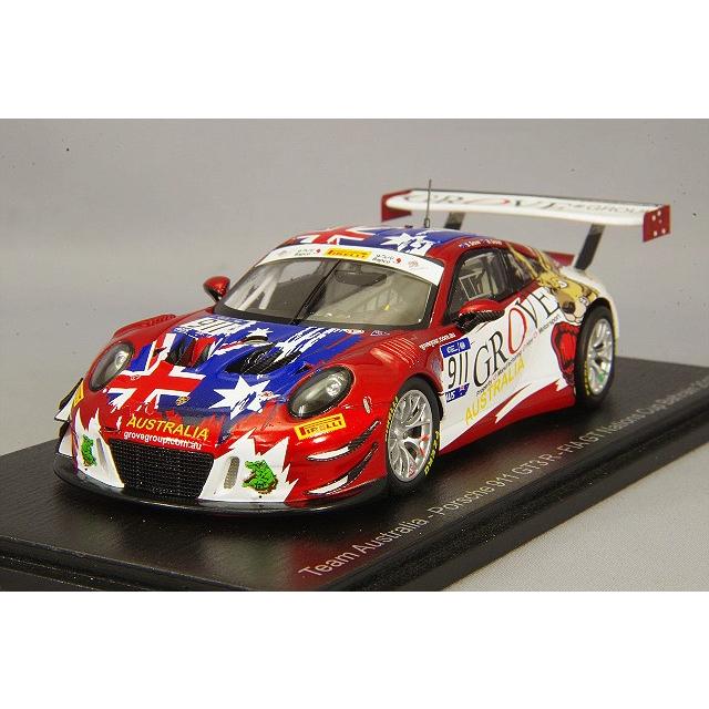 ミニカー/完成品 スパーク 1/43 ポルシェ 911 GT3 R 2018 FIA GT ナショナルカップ バーレーン チーム オーストラリア #911 S.Grove / B.Grove