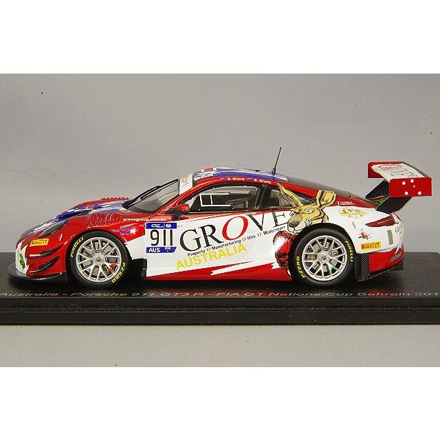 ミニカー/完成品 スパーク 1/43 ポルシェ 911 GT3 R 2018 FIA GT ナショナルカップ バーレーン チーム オーストラリア #911 S.Grove / B.Groveの画像