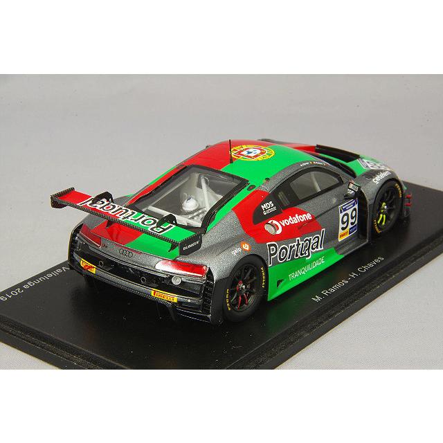 ミニカー/完成品 スパーク 1/43 アウディ R8 LMS GT3 チーム ポルトガル 2019 FIA モータースポーツゲーム GTカップ バレルンガ #99 M.ラモス/H.Chavesの画像