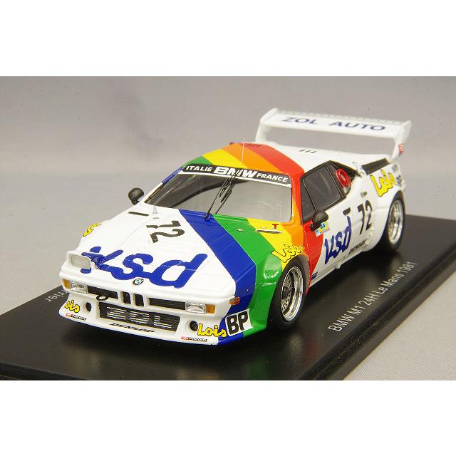 ミニカー/完成品 スパーク 1/43 BMW M1 1981 ルマン24H #72 P-F.ルースロ/F.セルヴァナン/L.フェリエ