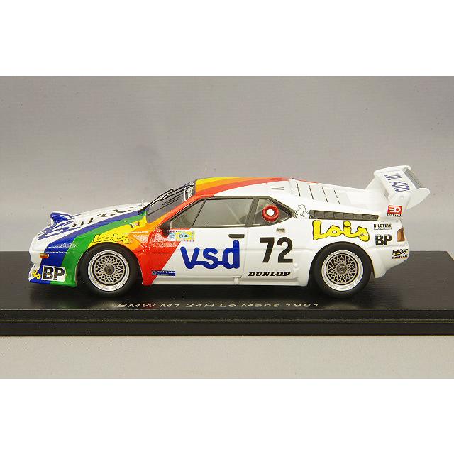 ミニカー/完成品 スパーク 1/43 BMW M1 1981 ルマン24H #72 P-F.ルースロ/F.セルヴァナン/L.フェリエの画像