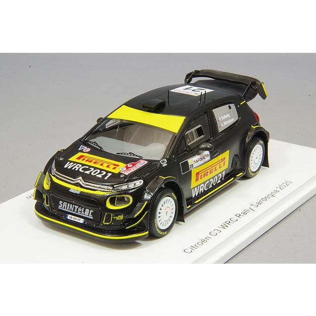 ミニカー/完成品 スパーク 1/43 シトロエン C3 2020 ラリー サルデーニャ ピレリ タイヤ テスト P.ソルベルグ/A.ミケルセン