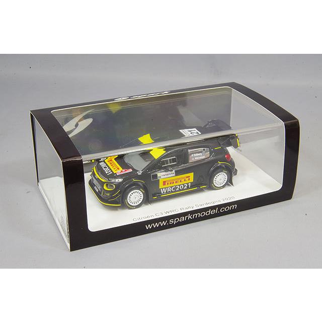 ミニカー/完成品 スパーク 1/43 シトロエン C3 2020 ラリー サルデーニャ ピレリ タイヤ テスト P.ソルベルグ/A.ミケルセンの画像