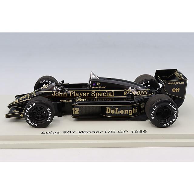 スパーク 1/43 ロータス 98T 1986 F1 アメリカGP ウィナー #12 A.セナ