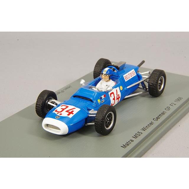 ミニカー/完成品 スパーク 1/43 マトラ MS5 #34 ウィナー ドイツGP F2 1966 J-P.ベルトワーズ