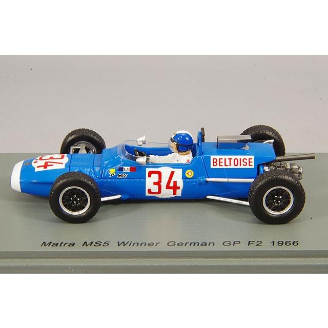 ミニカー/完成品 スパーク 1/43 マトラ MS5 #34 ウィナー ドイツGP F2 1966 J-P.ベルトワーズの画像