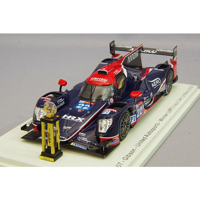 ミニカー/完成品 スパーク 1/43 オレカ 07 ギブソン 2020 ルマン24H LMP2 クラスウィナー #22 F.アルバカーキ/P.ディ.レスタ/P.ハンソン トロフィー付