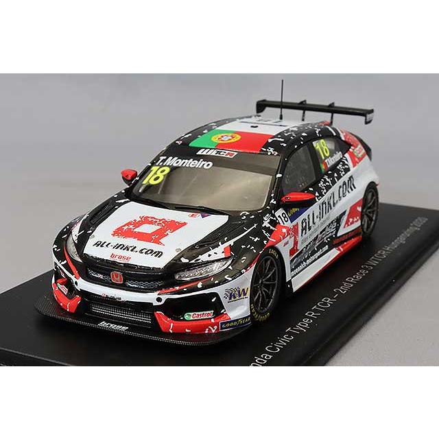 スパーク 1/43 ホンダ シビック タイプR "ALL-INKL.com ミュニッヒモータースポーツ" 2020 WTCR レース3 ハンガロリンク 3位 #18 T.モンテイロ | 