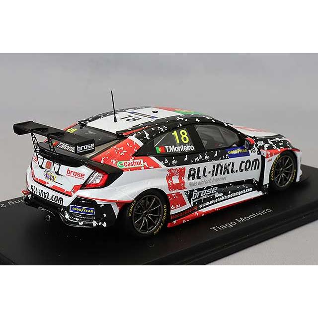 スパーク 1/43 ホンダ シビック タイプR "ALL-INKL.com ミュニッヒモータースポーツ" 2020 WTCR レース3 ハンガロリンク 3位 #18 T.モンテイロ |  | 02