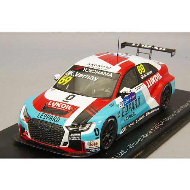 ミニカー/完成品 スパーク ナショナルモデル 1/43 アウディ RS 3 LMS 2018 WTCR マカオ ギア レース レース1 ウィナー #69 J-K.Vern | 