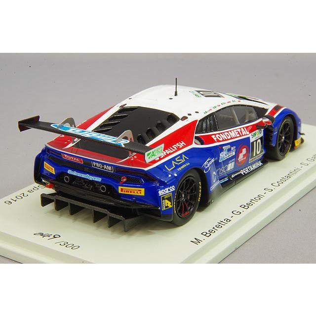 ミニカー/完成品 スパーク ナショナルモデル 1/43 ランボルギーニ ウラカン GT3 #10 スパ24H 2016 M.Beretta / G.Berton / S.Costantini / S.Gattusoの画像
