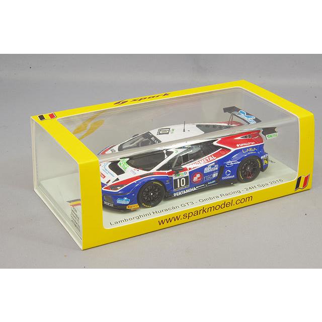 ミニカー/完成品 スパーク ナショナルモデル 1/43 ランボルギーニ ウラカン GT3 #10 スパ24H 2016 M.Beretta / G.Berton / S.Costantini / S.Gattusoの画像