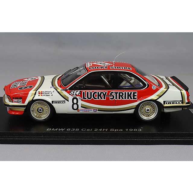 スパーク 1/43 BMW 635 Csi "ラッキーストライク"1983 スパ24H #8 M.デルクール/M.ヴァノーリ/J.M.Baert |  | 01