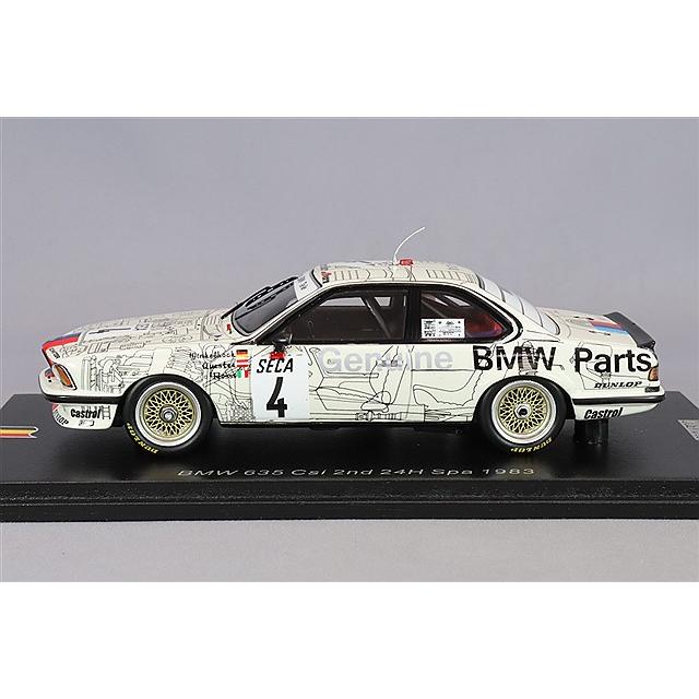 スパーク 1/43 BMW 635 Csi 1983 スパ24H 2位 #4 C.Rossi/D スパーク 1/43 BMW 635 Csi 1983 スパ24H 2位 #4 C.Rossi/D