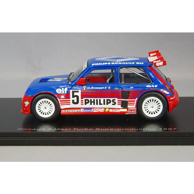 ミニカー/完成品 スパーク ナショナルモデル 1/43 ルノー 5 マキシ ターボ 1987 スーパープロダクション #5 J-L.ブスケの画像