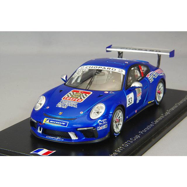 ミニカー/完成品 スパーク ナショナルモデル 1/43 ポルシェ 911 GT3 Cup 2018 ポルシェ カレラカップ フランス チャンピオン #53 A.ギュベン