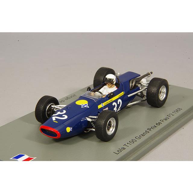 ミニカー/完成品 スパーク ナショナルモデル 1/43 ローラ T100 1968 ポーGP F2 #32 J.de.バグラチオン