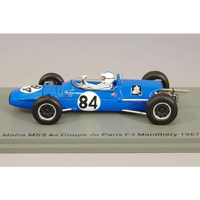 ミニカー/完成品 スパーク ナショナルモデル 1/43 マトラ MS5 1967 F3 4e パリカップ モンテリ #84 J-C.Guenardの画像