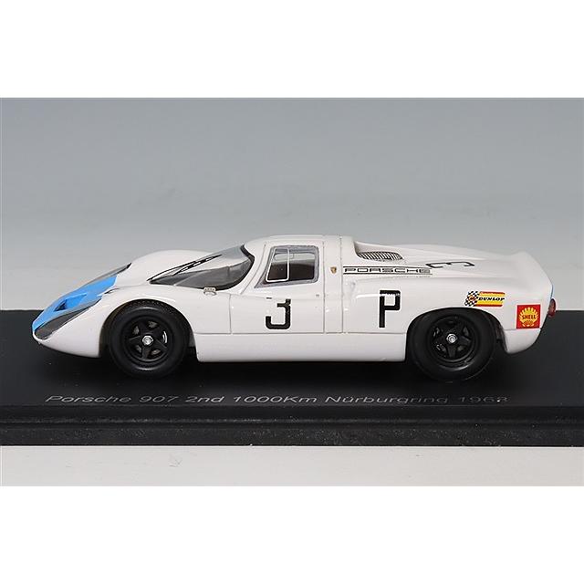 スパーク 1/43 ポルシェ 907 1968 ニュル1000km 2位 #3 H.ヘルマン/R