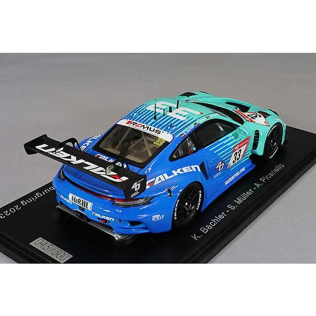 スパーク 1/43 ポルシェ 911 GT3 R (992) #33 ファルケン モータースポーツs ニュル24H 2023 K.バハラー/S.Muller/A.Picariello｜kidbox｜03