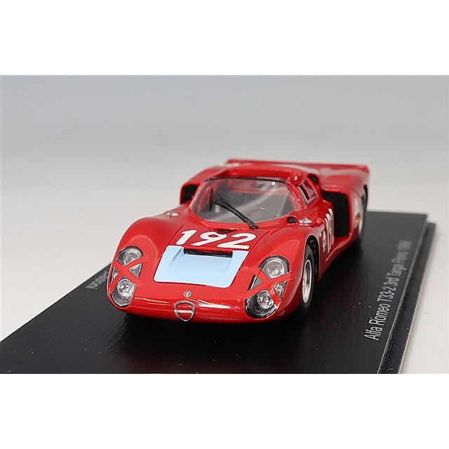 スパーク 1/43 アルファロメオ T33-2 1968 タルガフローリオ 3位 #192