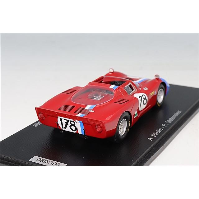 スパーク 1/43 アルファロメオ T33-2 1968 タルガフローリオ 5位 #178