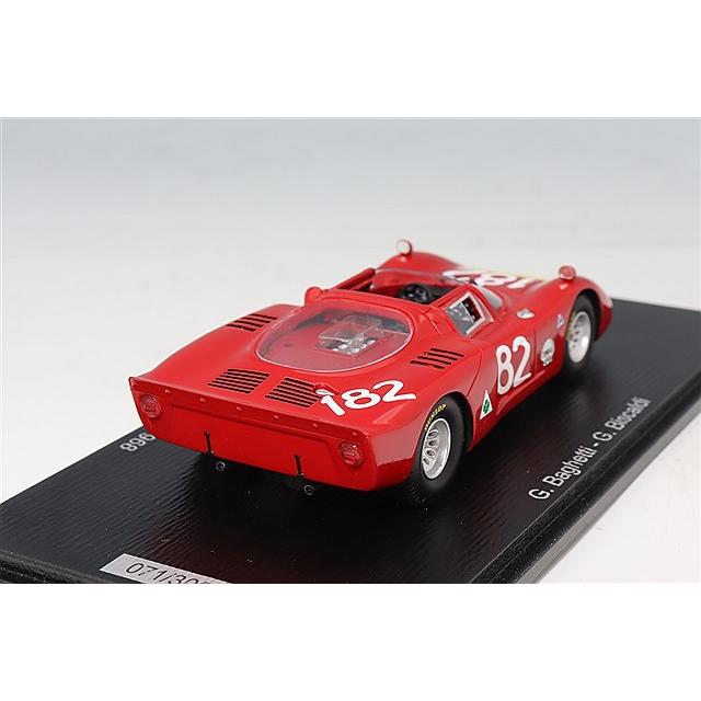 スパーク 1/43 アルファロメオ T33-2 1968 タルガフローリオ 6位 #182