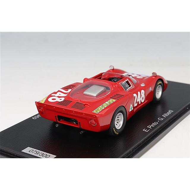 スパーク 1/43 アルファロメオ T33-2 1969 タルガフローリオ 5位 #248