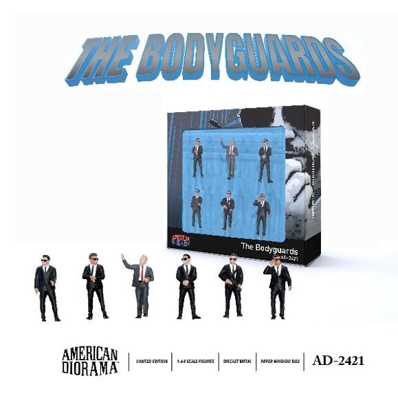 アメリカンジオラマ 1/64 フィギュア ボディーガード 6個セット