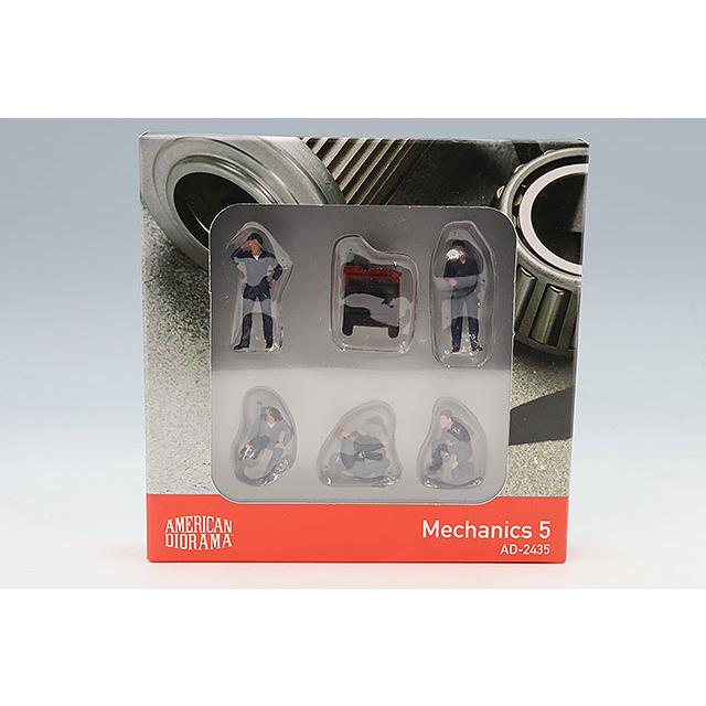 アメリカンジオラマ 1/64 フィギュア メカニックス 5 6個セット