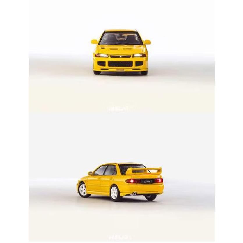 WHELART 1/64 三菱 ランサーエボリューション3 イエロー ライトアップ