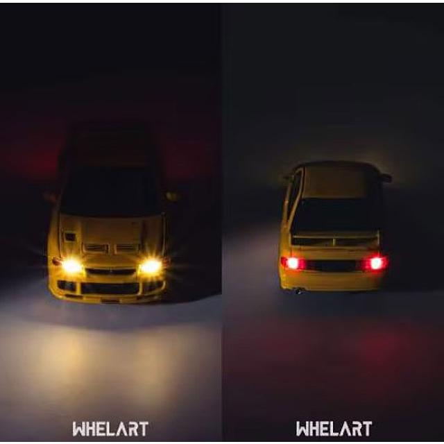 WHELART 1/64 三菱 ランサーエボリューション III 1995 点灯 WHELART 1/64 三菱 ランサーエボリューション3 イエロー ライトアップ