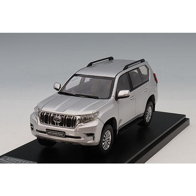 ビテス 1/43 トヨタ ランドクルーザー プラド 2018 シルバーパール 左