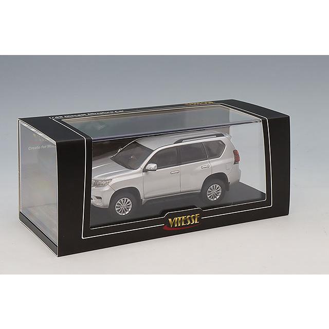 ビテス 1/43 トヨタ ランドクルーザー プラド 2018 シルバーパール 左