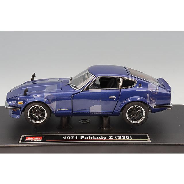 サンスター 1/18 日産 フェアレディ Z (S30) ミッドナイトブルー 右