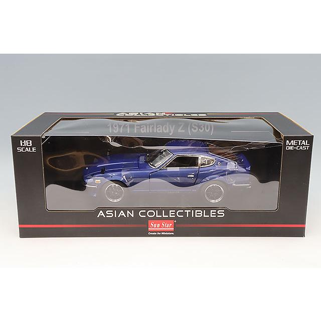 サンスター 1/18 日産 フェアレディ Z (S30) ミッドナイトブルー 右