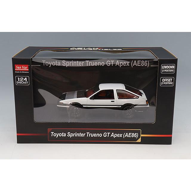 サンスター 1/24 トヨタ スプリンター トレノ GT Apex (AE86) ホワイト